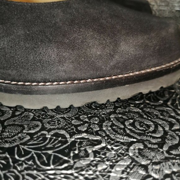 Vintage Authentic PANCALDI Platform Pumps. Black Suede from Late 80s Italy - Picture 8 of 12